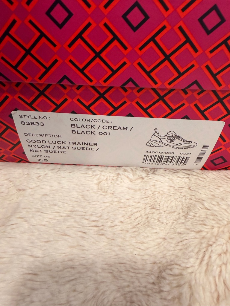 Tory Burch Black / Cream Good Luck Trainer Sneakers